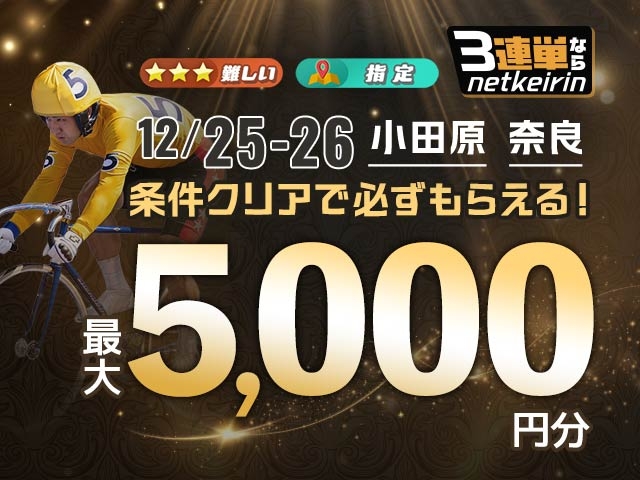 【12/25〜12/26】	会場指定払戻キャンペーン