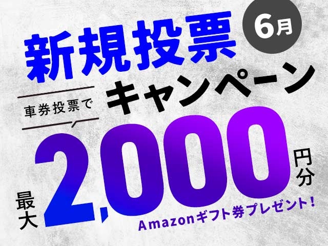 6/1～6/30 新規投票キャンペーン！条件達成で最大2,000円分のAmazonギフト券プレゼント！