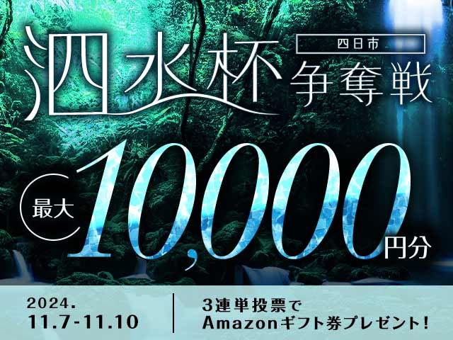 11/7〜11/10 四日市競輪G3 泗水杯争奪戦に3連単投票して最大10,000円分のAmazonギフト券をゲット！