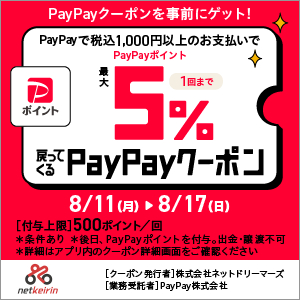 【PayPayポイント最大500円】チャージでもらえるPayPayクーポンキャンペーン