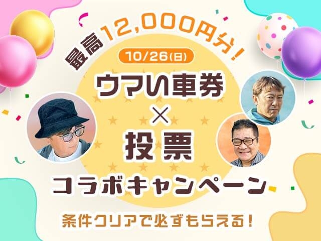 【要エントリー】気軽に参加　ウマい車券とコラボ　寛仁親王牌・世界選手権記念キャンペーン